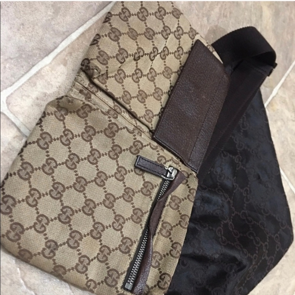 Gucci Monogram GG Waist Fanny Pack Bag